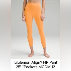 Lululemon Align High Rise Pant 25